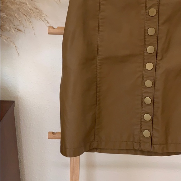 Free People Faux Leather Mini Skirt - Picture 2 of 4